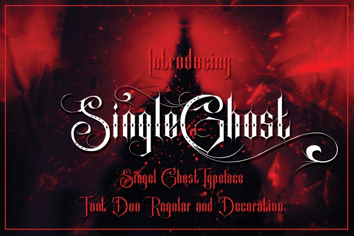 Шрифт Single Ghost